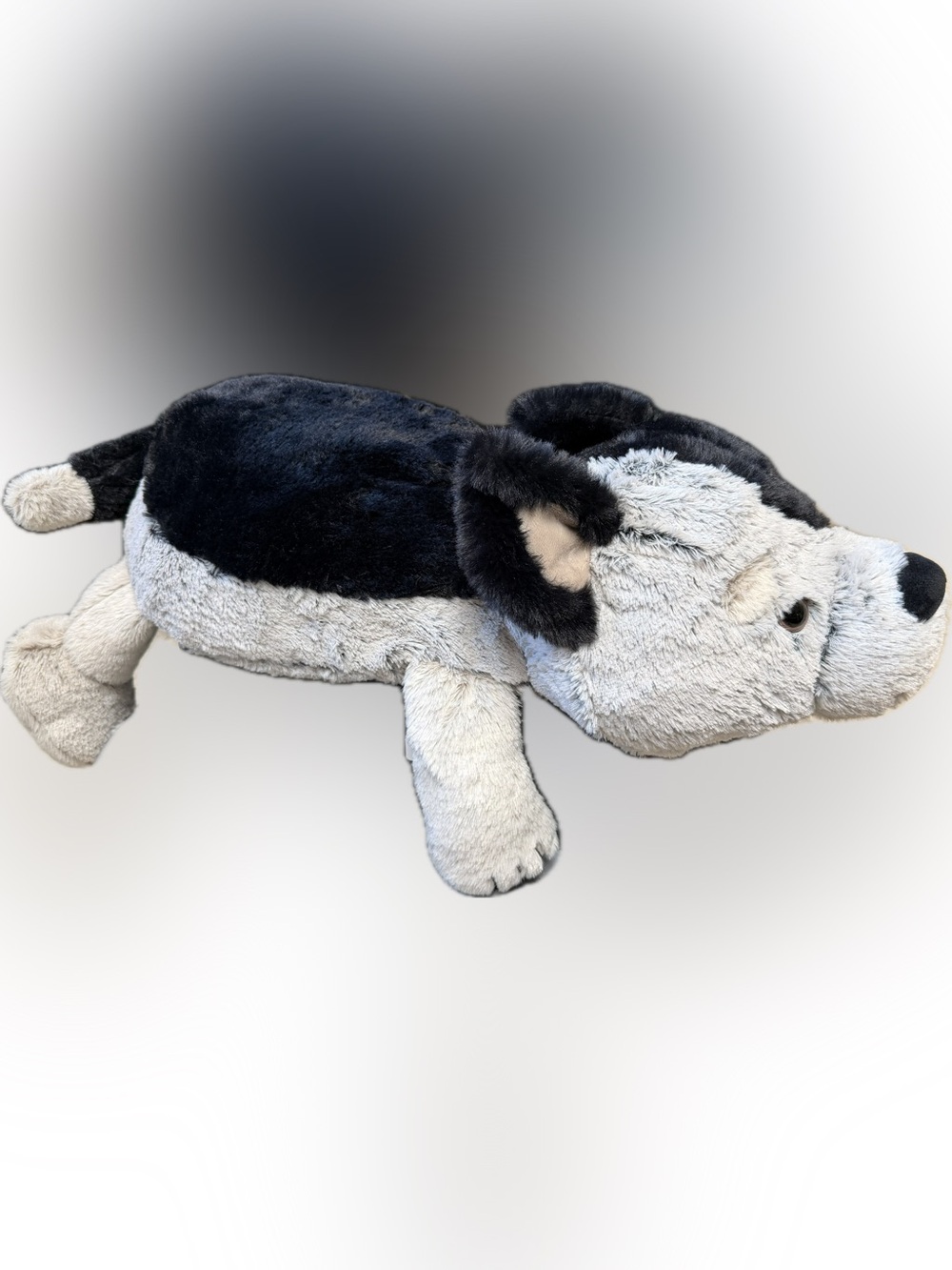 Large Gray Dog Blue Heeler Plush